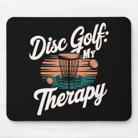 Disc-Golf-Spieler Lustiges Frisbee-Spiel  Mousepad (Vorne)