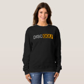 Disc Golf Sports Ironic Disc Golf Sweatshirt (Vorne ganz)