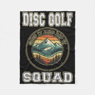 Disc Golf Squad - Halte es fest und reiße es lusti Fleecedecke