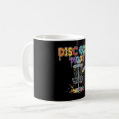 Disc Golf Stimmung Regenbogen Splash Disc Skizze Kaffeetasse (Vorderseite Links)
