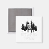 Disc Golf Stupid Tree Funny Frisbee Golfer Frolf Magnet (Vorderseite/Rückseite)