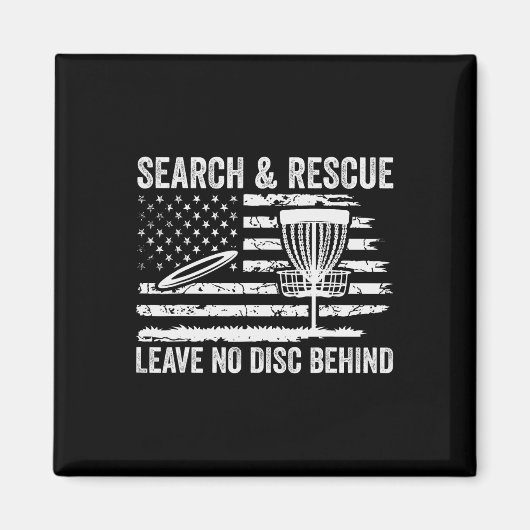 Disc Golf Suche Und Rettung Lassen Sie Keine Schei Magnet (Vorne)