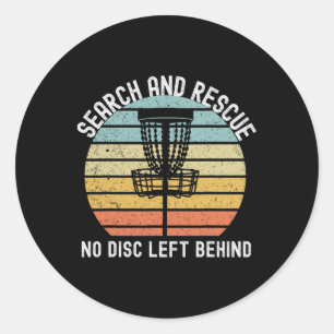 Disc Golf Suchen Und Retten Disc Golf Geschenk Lus Runder Aufkleber