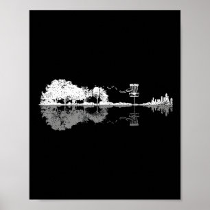 Disc Golf Sunset Gitarrist Player Golf G Poster