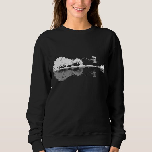 Disc Golf Sunset Gitarrist Player Golf G Sweatshirt (Vorderseite)