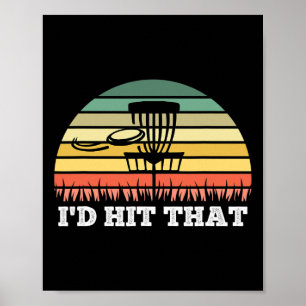 Disc Golf T-Shirt für Damen Funny Frisbee Golf Poster