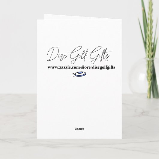 Disc Golf Thema Vatertag Karte (Rückseite)