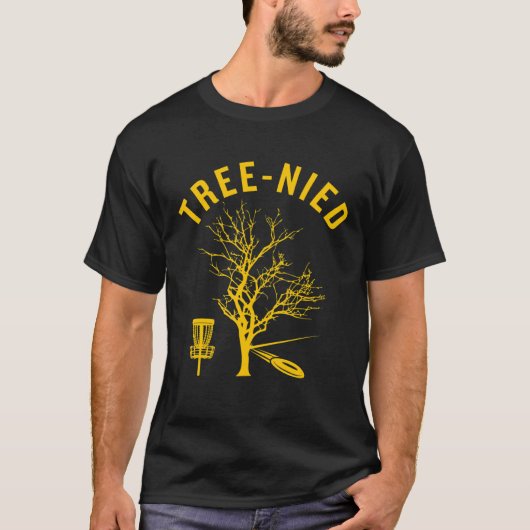 Disc Golf Tree Nied 7 T-Shirt (Vorderseite)