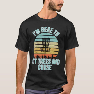 Disc Golf trifft Bäume und verflucht Disc Golf Tri T-Shirt