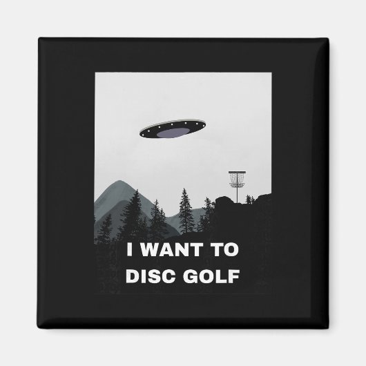 Disc Golf Ufo  Magnet (Vorne)