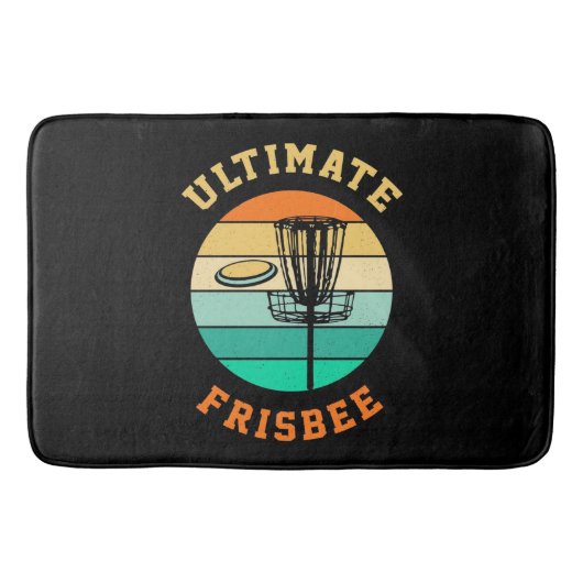 Disc Golf Ultimate Frisbee Badematte (Vorderseite)