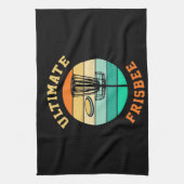 Disc Golf Ultimate Frisbee Geschirrtuch (Vertikal)