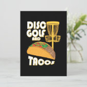Disc Golf und Tacos Einladung (Stehend Vorderseite)