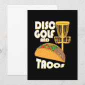Disc Golf und Tacos Einladung (Vorne/Hinten)
