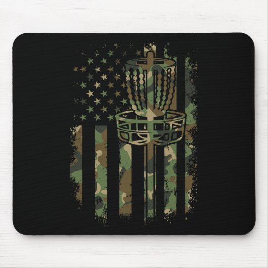 Disc Golf Us Flag Diskette Aktionsbereich USB Flag Mousepad (Vorne)