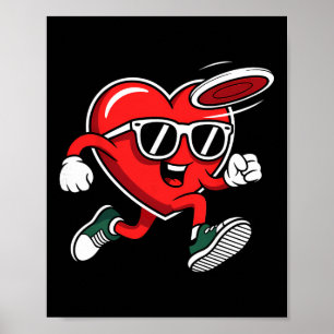 Disc Golf Valentinstag  Poster