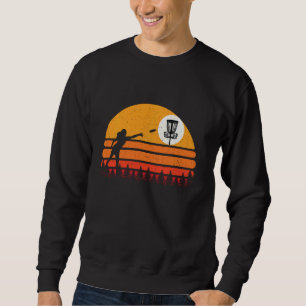 Disc Golf Vintag Retro Frisbee Discgolf Sweatshirt
