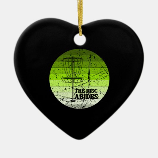 Disc Golf Vintage Keramik Ornament (Vorne)