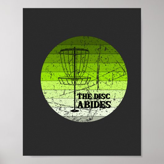 Disc Golf Vintage Poster (Vorne)