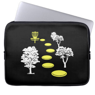 Disc Golf Wald Disc Golfer Geschenk Laptopschutzhülle