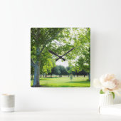 Disc Golf Wall Clock Quadratische Wanduhr (Zuhause)