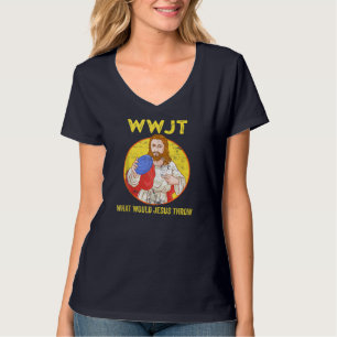 Disc Golf Was Jesus würde Frisbee Golf werfen T-Shirt