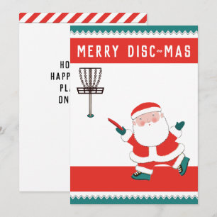 Disc-Golf-Weihnachtsgrüße Feiertagskarte