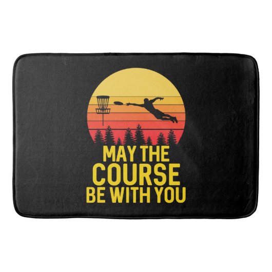 Disc Golf With You Badematte (Vorderseite)