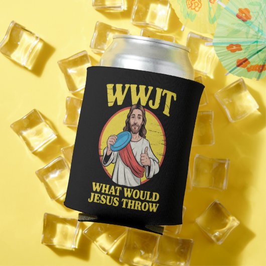 Disc Golf Wwjt What Would Jesus Throw Frisbee  Dosenkühler (In Situ Sommer)