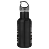 Disc-Golf-Ziel-Posten im Schnee Edelstahlflasche (Rückseite)