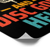 Disc-Golfer - Das Leben passiert einfach und Disc- Poster (Ecke)