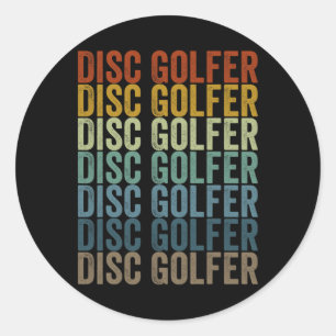 Disc-Golfer Disc-Golf Disc-Golfen Runder Aufkleber