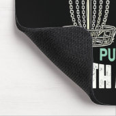 Disc Golfer Driving With Style Disc Golf  Mousepad (Ecke)