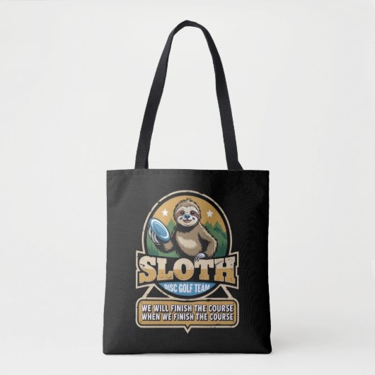 Disc Golfer Funny Sloth Disc Golf Player Golfer Tasche (Vorderseite)
