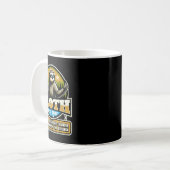 Disc Golfer I Lustiger Faultier Disc Golf Spieler Kaffeetasse (Vorderseite Links)