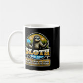Disc Golfer I Lustiger Faultier Disc Golf Spieler Kaffeetasse (Links)