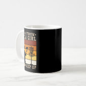 Disc Golfer Kunst Ich Werfe Wie Ein Mädchen Lustig Kaffeetasse (Vorderseite Links)