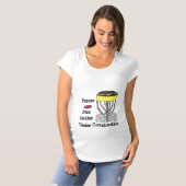 Disc-Golfim bau MutterschaftsShirt T-Shirt (Vorne ganz)