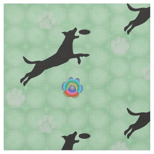 Disc-Hundesprünge Stoff (Nahaufnahme)