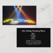 Disc-Jockey-Geschäfts-Karte Visitenkarte (Vorne/Hinten)