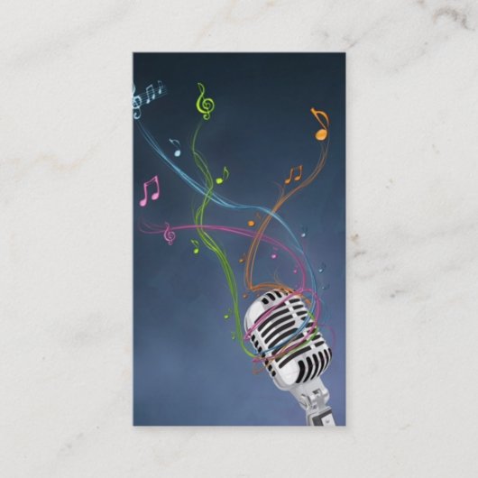 Disc-Jockey-Geschäfts-Karte Visitenkarte (Vorderseite)