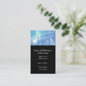 Disc-Jockey-Geschäfts-Karte Visitenkarte (Stehend Vorderseite)