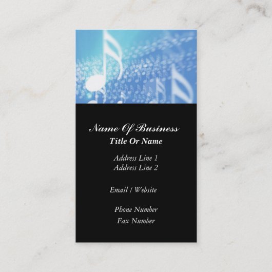 Disc-Jockey-Geschäfts-Karte Visitenkarte (Vorderseite)