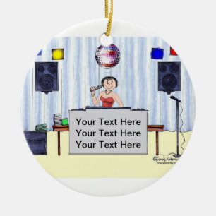 Disc Jockey/MC - Weiblich Keramikornament