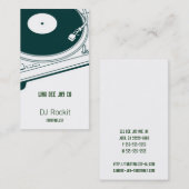Disc-Jockey-Turntable Visitenkarte (Vorne/Hinten)