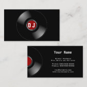 Disc-Jockey Visitenkarte (Vorne/Hinten)