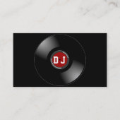 Disc-Jockey Visitenkarte (Vorderseite)