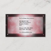 Disc-Schotte DJ-Geschäfts-Karten-Schablone Visitenkarte (Rückseite)