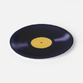Disc-Teller der alten Art der Musik retro Vinyl Pappteller (Schrägansicht)