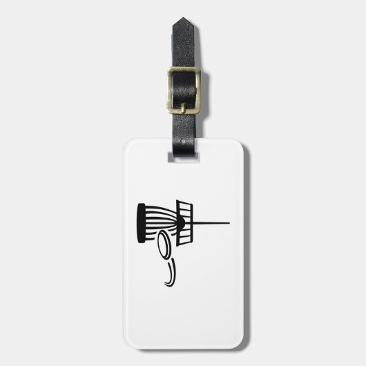 Discgolf Gepäckanhänger (Vorderseite vertikal)